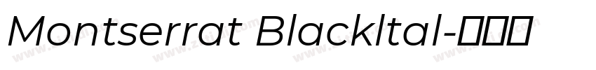 Montserrat Blackltal字体转换